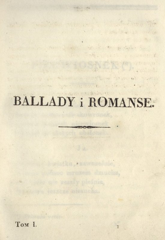 Adam Mickiewicz - Ballady i romanse - Tekst piosenki, lyrics | Tekściki.pl