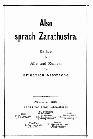 Friedrich Nietzsche - Also sprach Zarathustra - Tekst piosenki, lyrics | Tekściki.pl