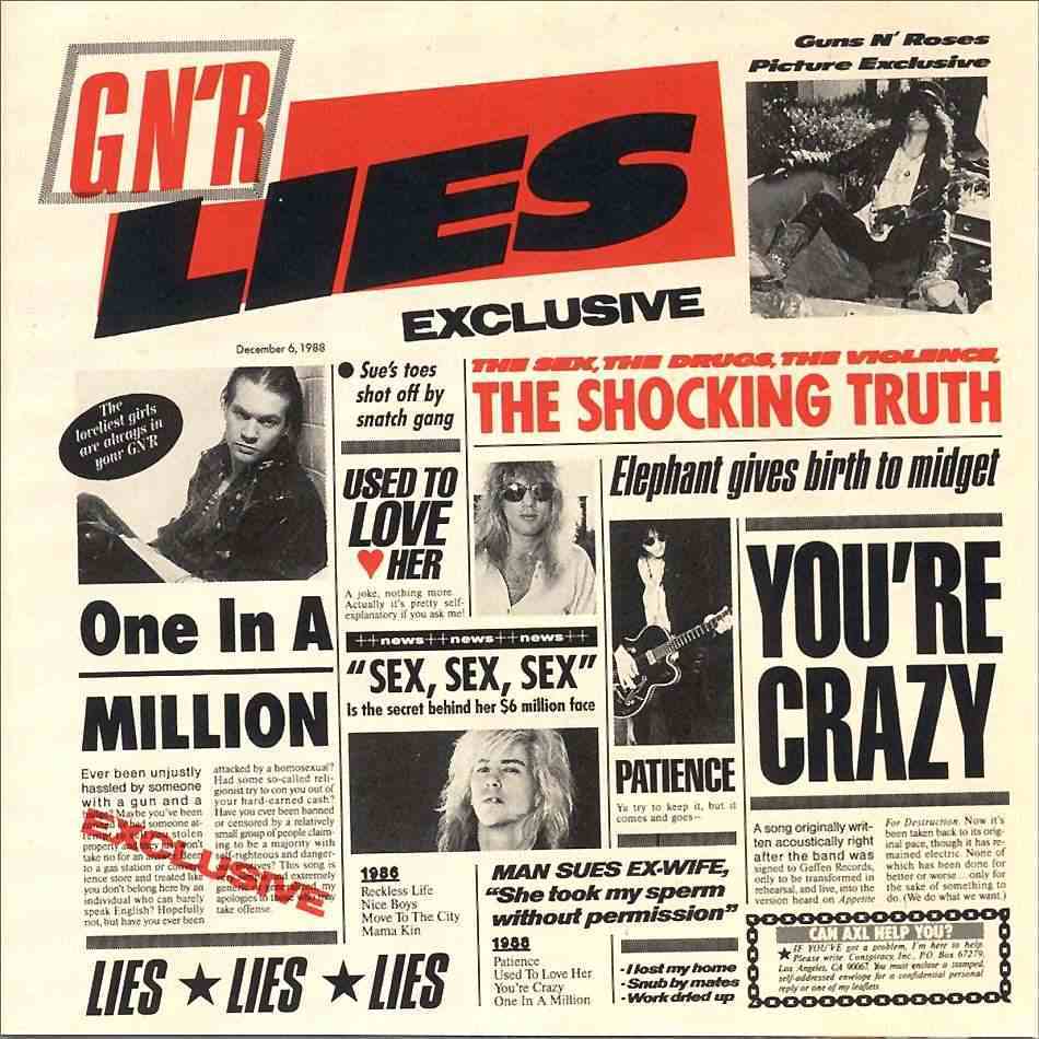 Guns N' Roses - G N' R Lies - Tekst piosenki, lyrics | Tekściki.pl