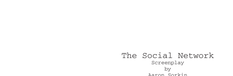 Aaron Sorkin - The Social Network (Scene 1) - Tekst piosenki, lyrics - teksciki.pl