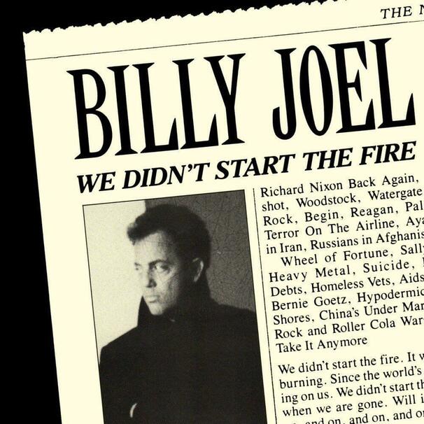 Billy Joel - We Didn't Start the Fire - Tekst piosenki, lyrics - teksciki.pl