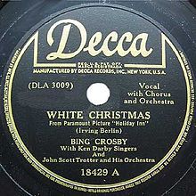 Bing Crosby - White Christmas - Tekst piosenki, lyrics - teksciki.pl