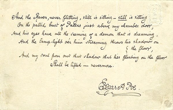 Edgar Allan Poe - The Raven - Tekst piosenki, lyrics - teksciki.pl