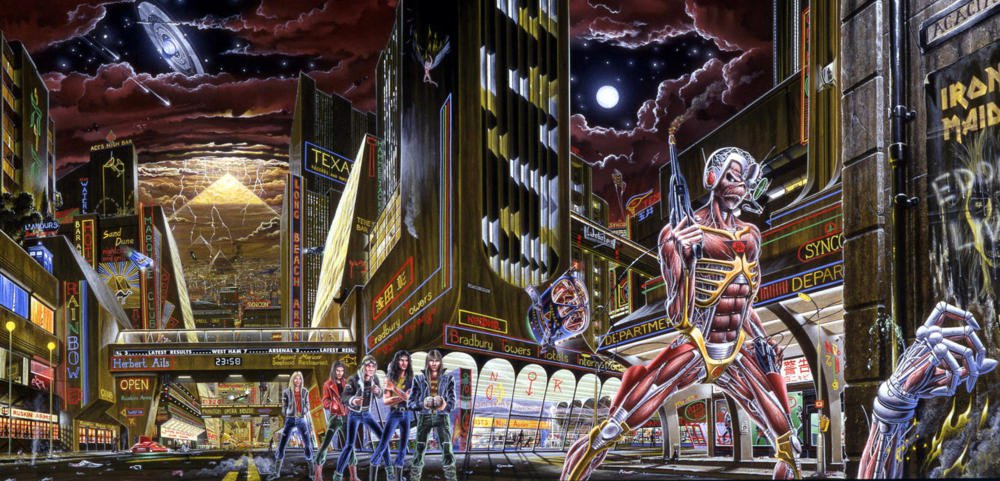 Iron Maiden - Somewhere in Time - Album Art - Tekst piosenki, lyrics - teksciki.pl