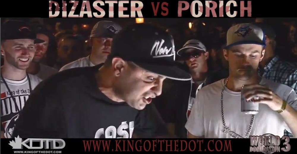 King of the Dot - Dizaster vs PoRich - Tekst piosenki, lyrics - teksciki.pl