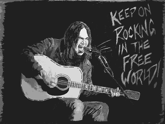 Neil Young - Rockin' In The Free World - Tekst piosenki, lyrics - teksciki.pl