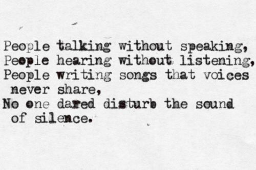 Simon & Garfunkel - The Sound of Silence - Tekst piosenki, lyrics - teksciki.pl